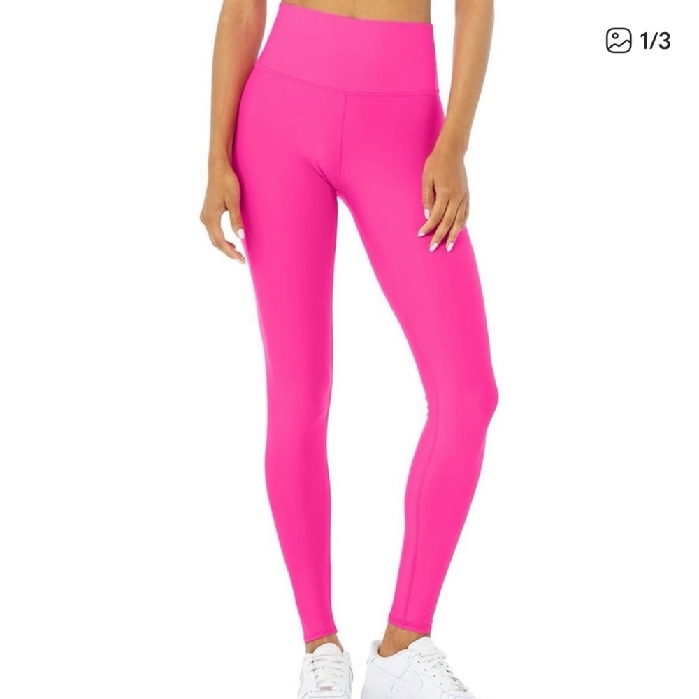 Alo Yoga 7/8 High-Waisted air lift vibrant pink Leggings
